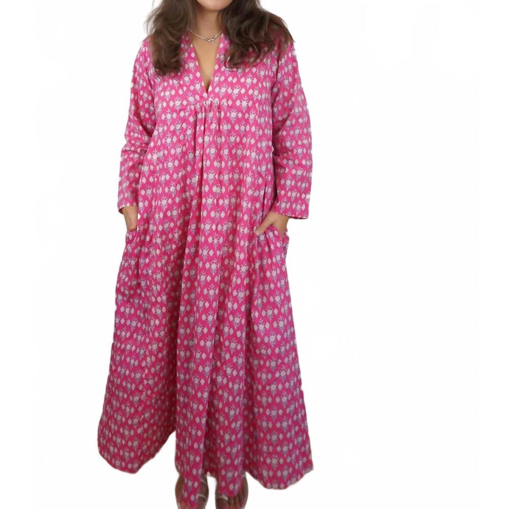 NEW NIBI daphne maxi dress in hot pink